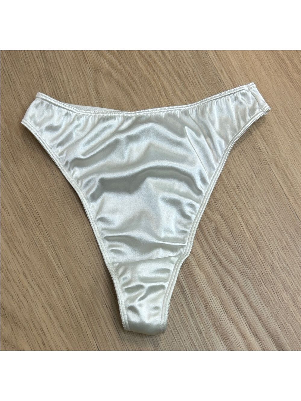 1980’ Vintage Victoria’s Secret Second Skin Satin Thong Panty S